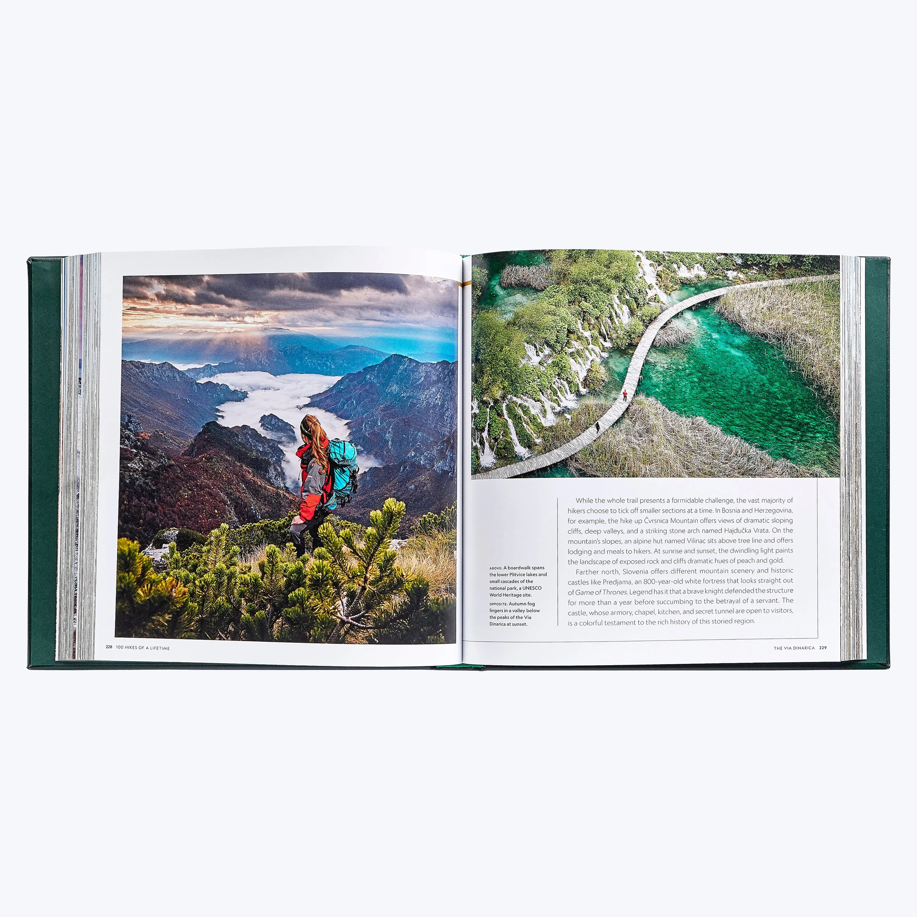 100 Hikes Of A Lifetime Leather Bound Book