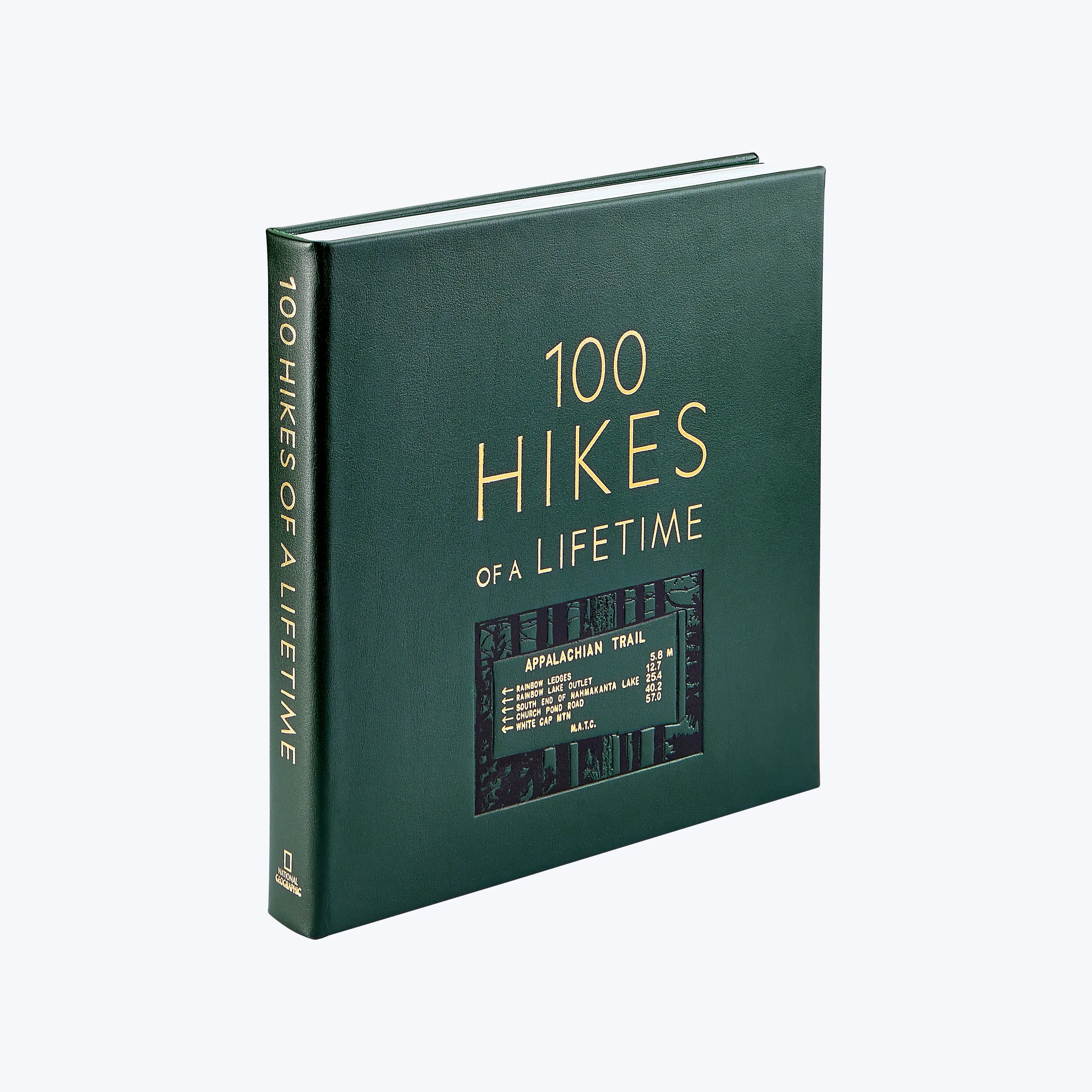 100 Hikes Of A Lifetime Leather Bound Book