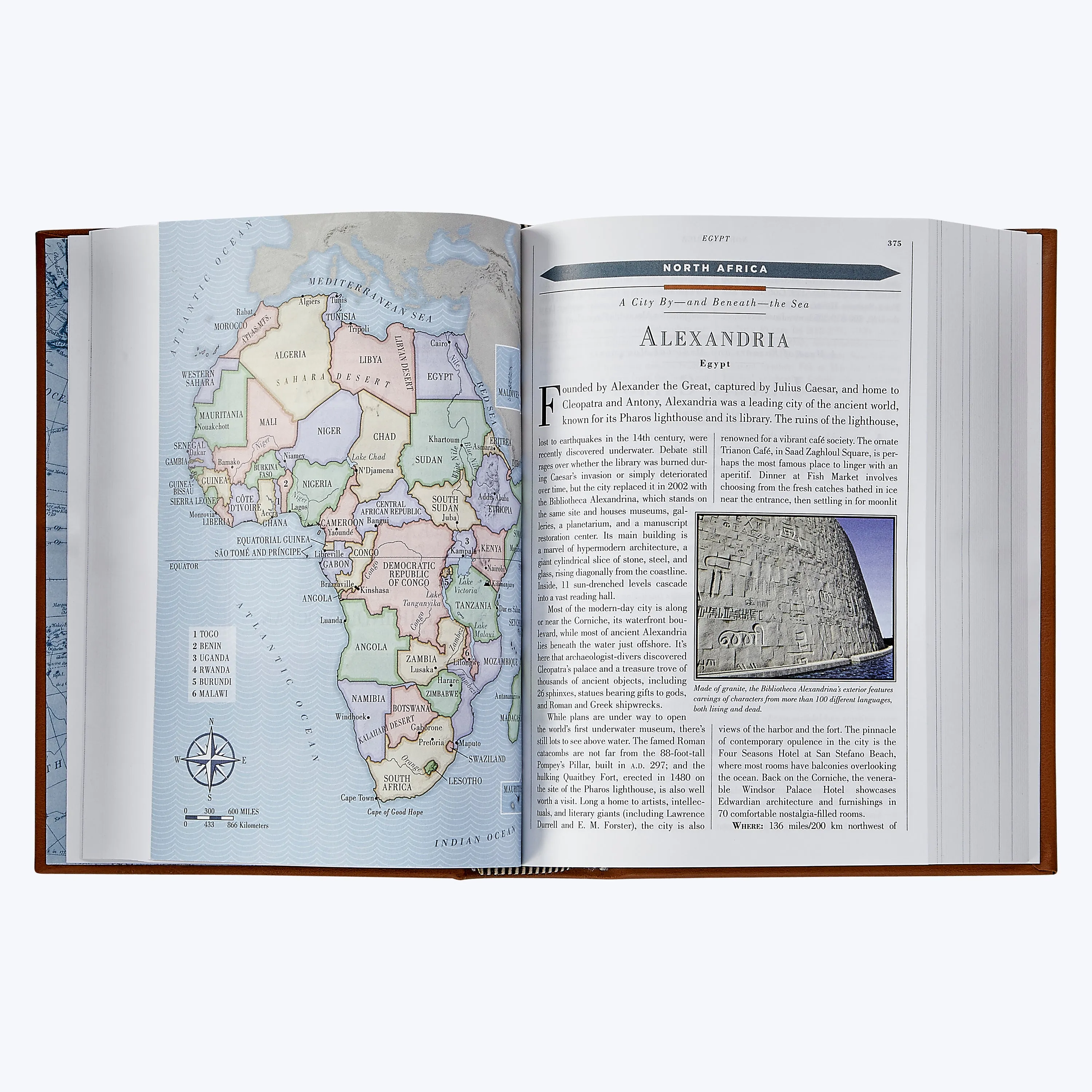1,000 Places to See Leather Bound Book
