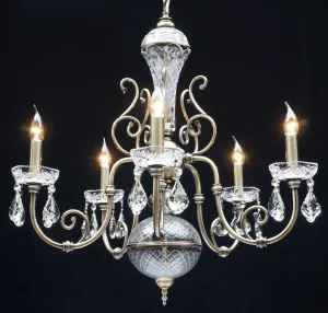 7039/5 Remembrandt 5 Light Multi Arm Light Polished Chrome