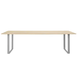 70/70 table, 67”, Oak Top/Grey legs