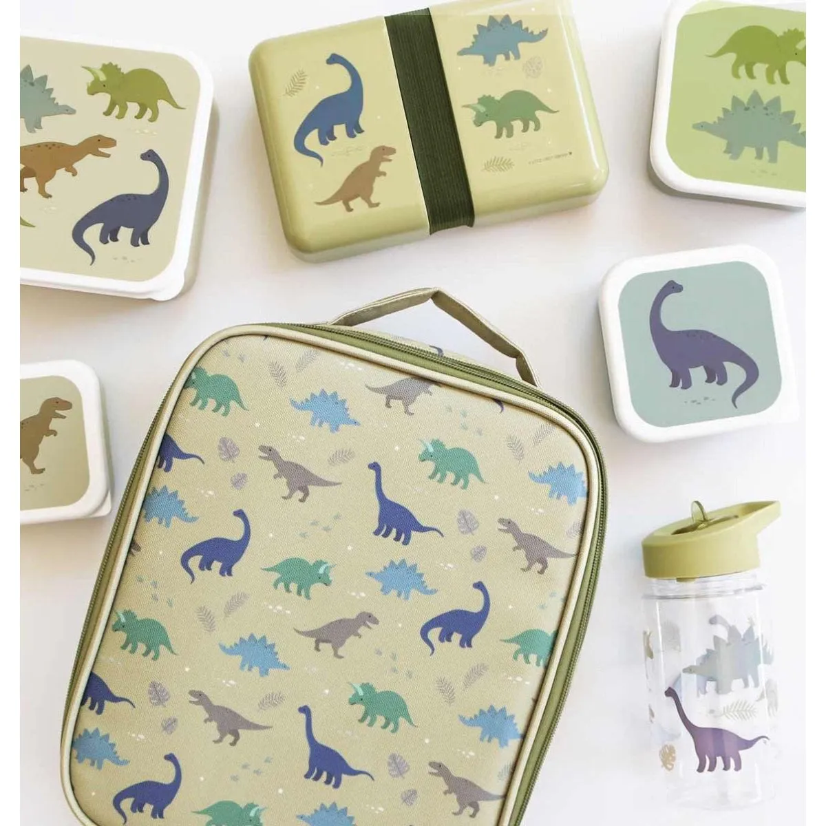 A Little Lovely Company Lunch & Snack Box Set: Dinosaurs