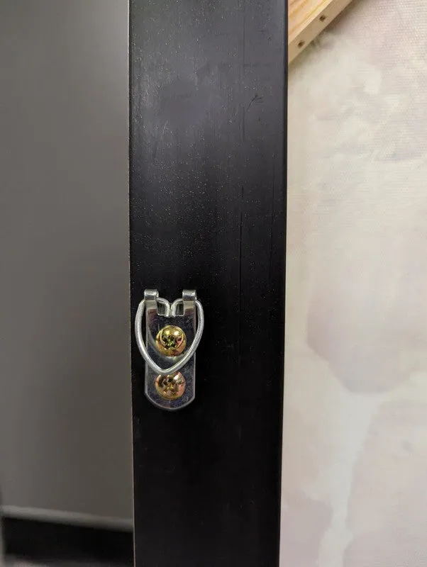 A Small Gathering Wall Art - Grey/Gold - 40 X 20