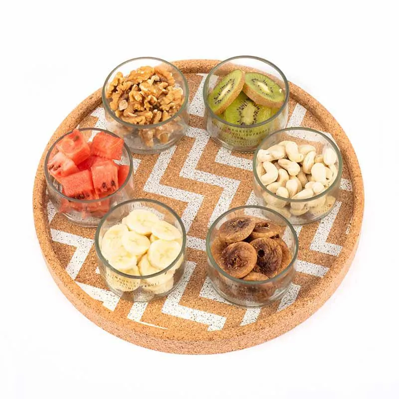Absolut Bowls With Cork Tray