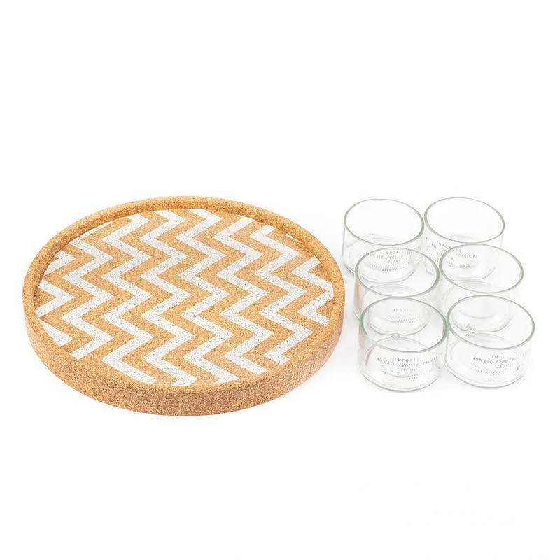 Absolut Bowls With Cork Tray