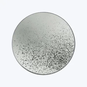 Aged Round Wall Mirror