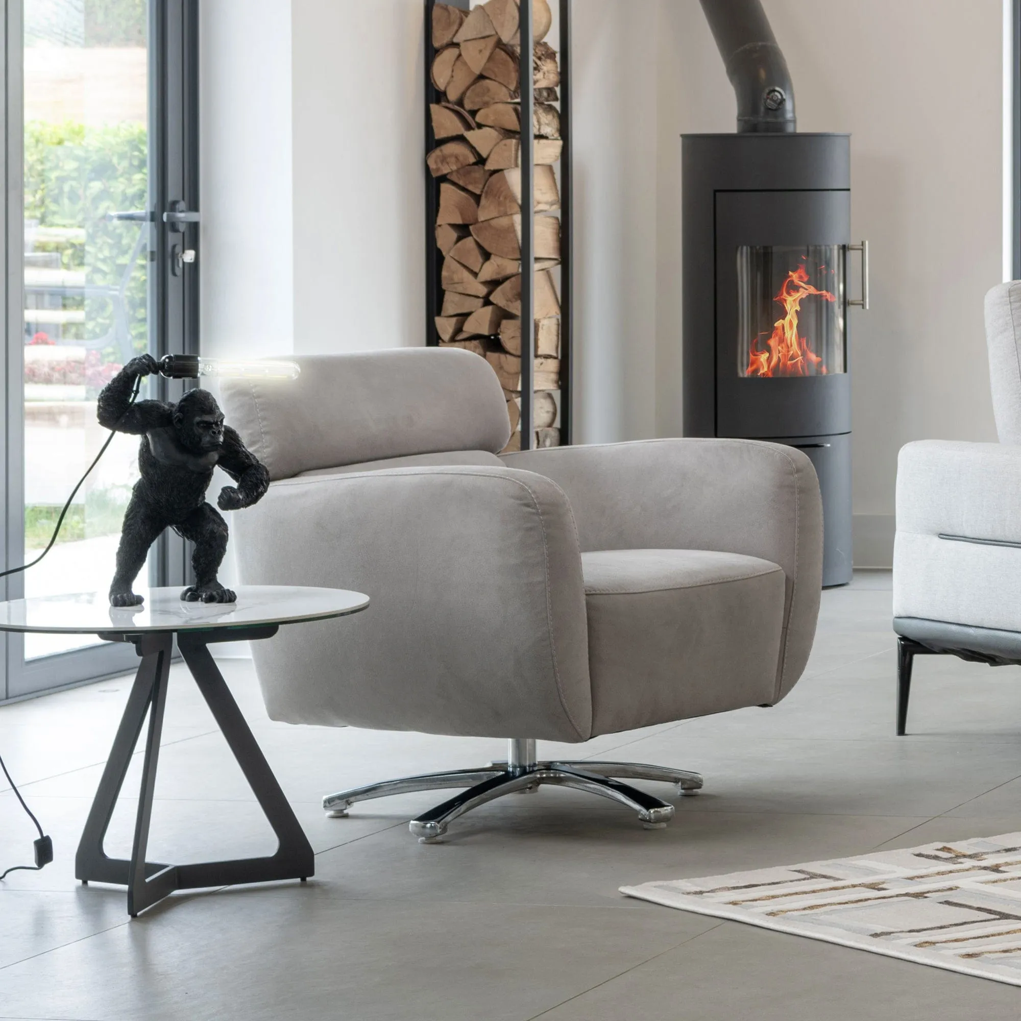 Amalfi - Swivel Chair In Fabric