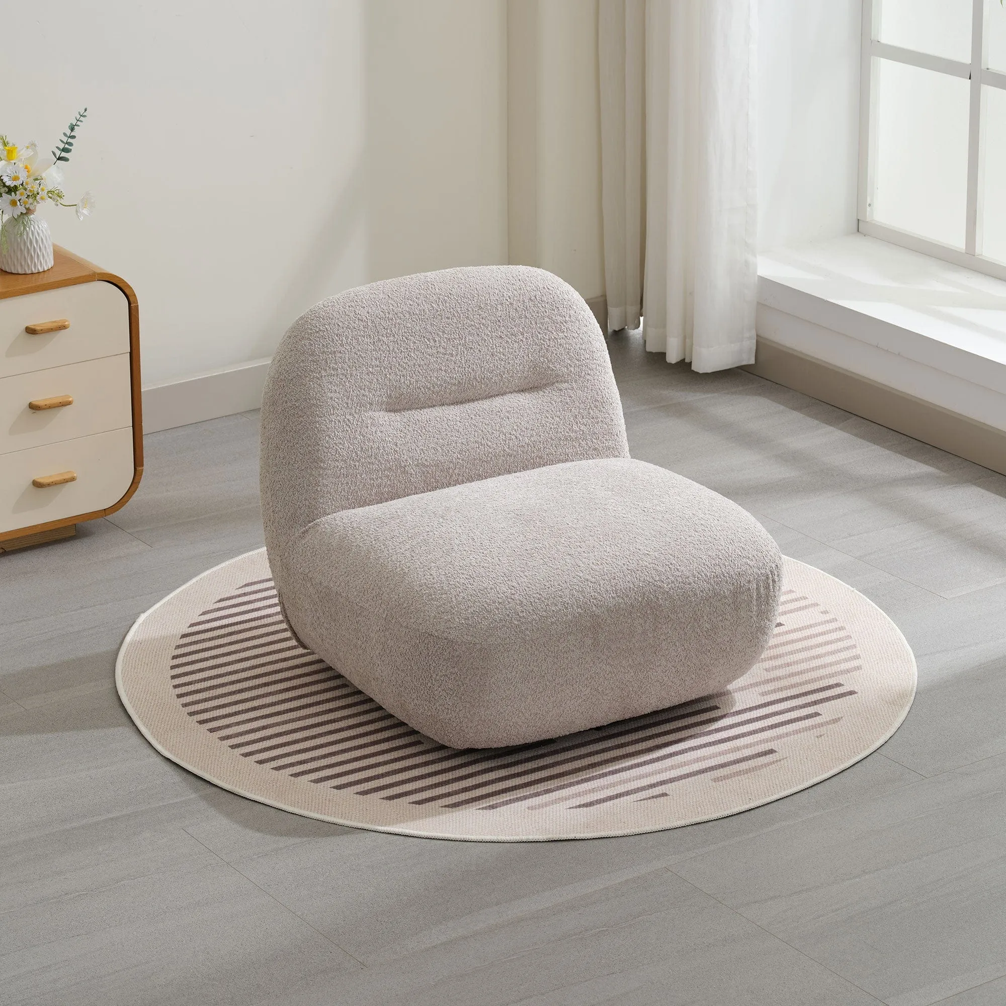 Amelia - Swivel Accent Chair In Fabric