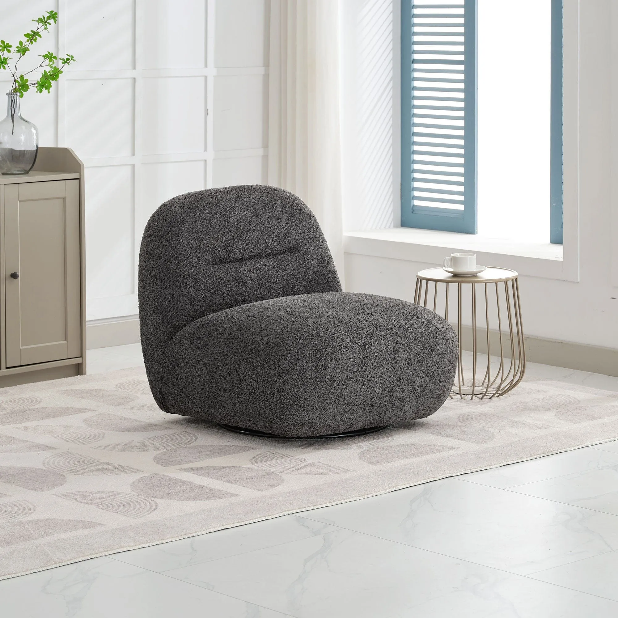 Amelia - Swivel Accent Chair In Fabric