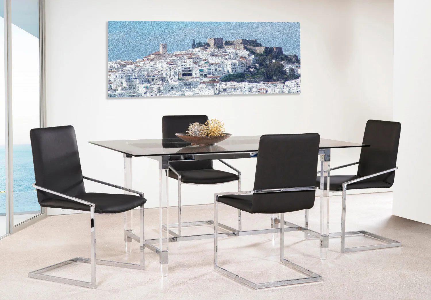 Ariya Dining Chair - Dark Grey - Set Of Two
