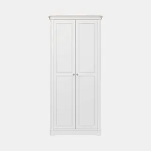 Aylesford - Full Hanging 2 Door Wardobe With Solid Oak Top