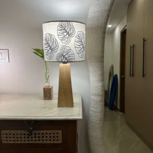 Bed Side Table Lamp Shade  (Square Base)