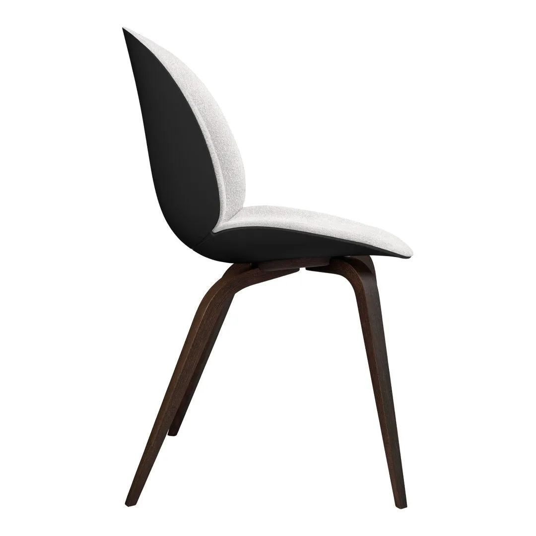 Beetle Dining Chair - Front Upholstered - Smoked Oak Base
