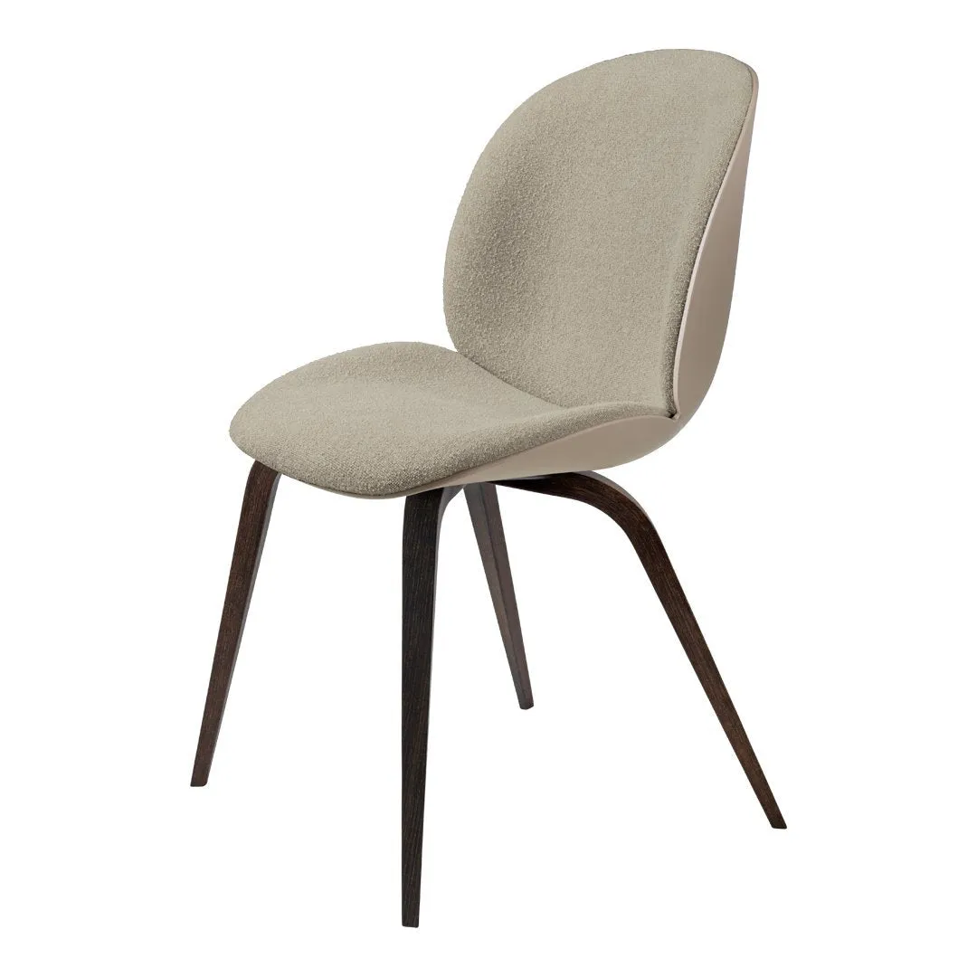 Beetle Dining Chair - Front Upholstered - Smoked Oak Base