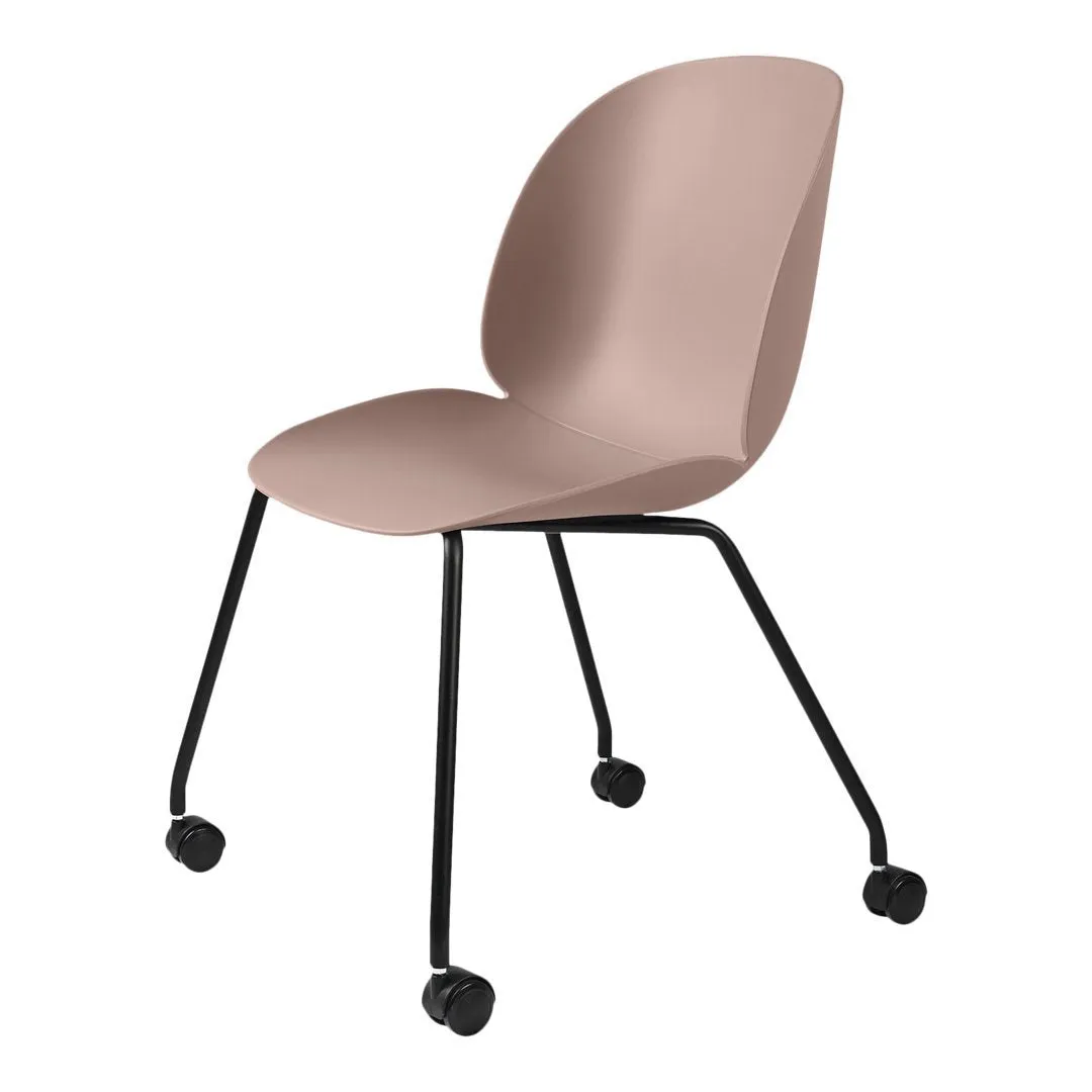 Beetle Meeting Chair - 4 Legs w/ Casters - Unupholstered