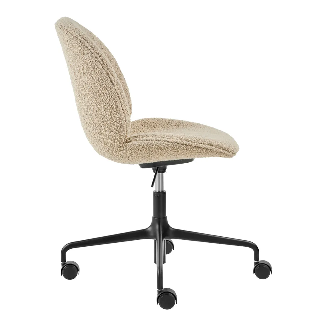 Beetle Meeting Chair - 4-Star Base w/ Casters - Height Adjustable - Fully Upholstered