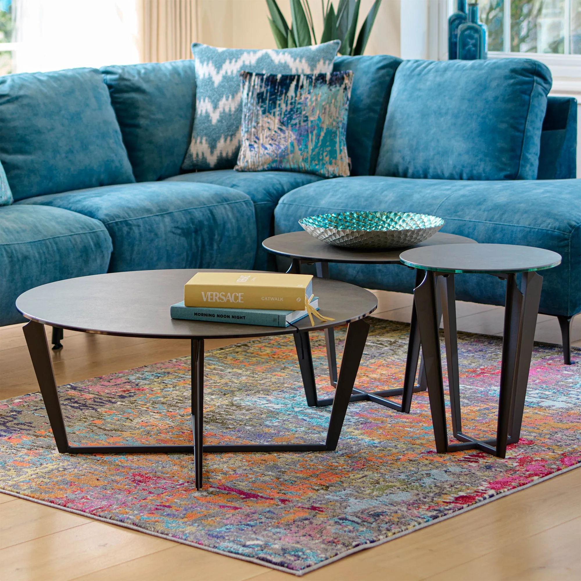 Benito - 90cm Round Coffee Table Ceramic Top