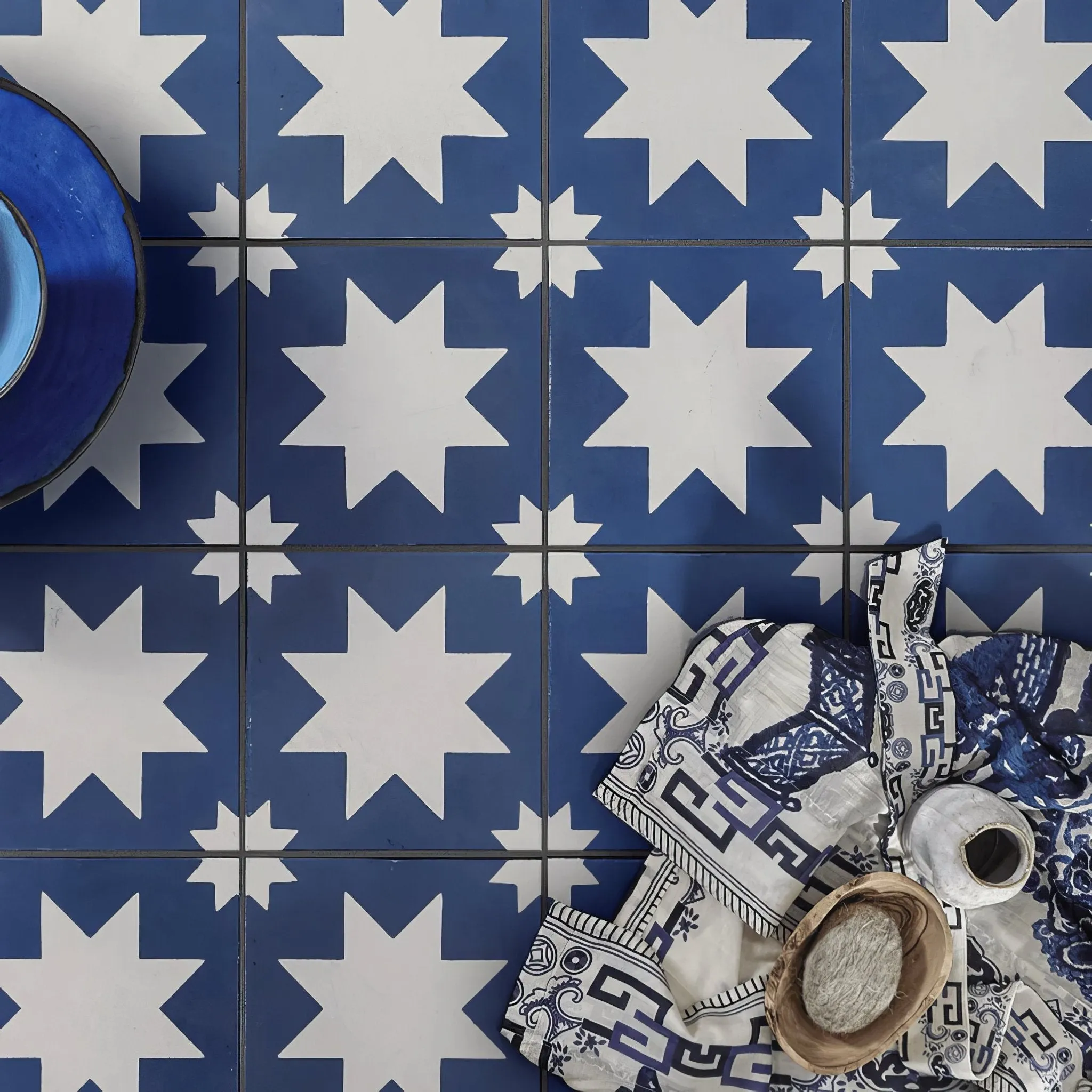Bert & May Blue Pradena Porcelain