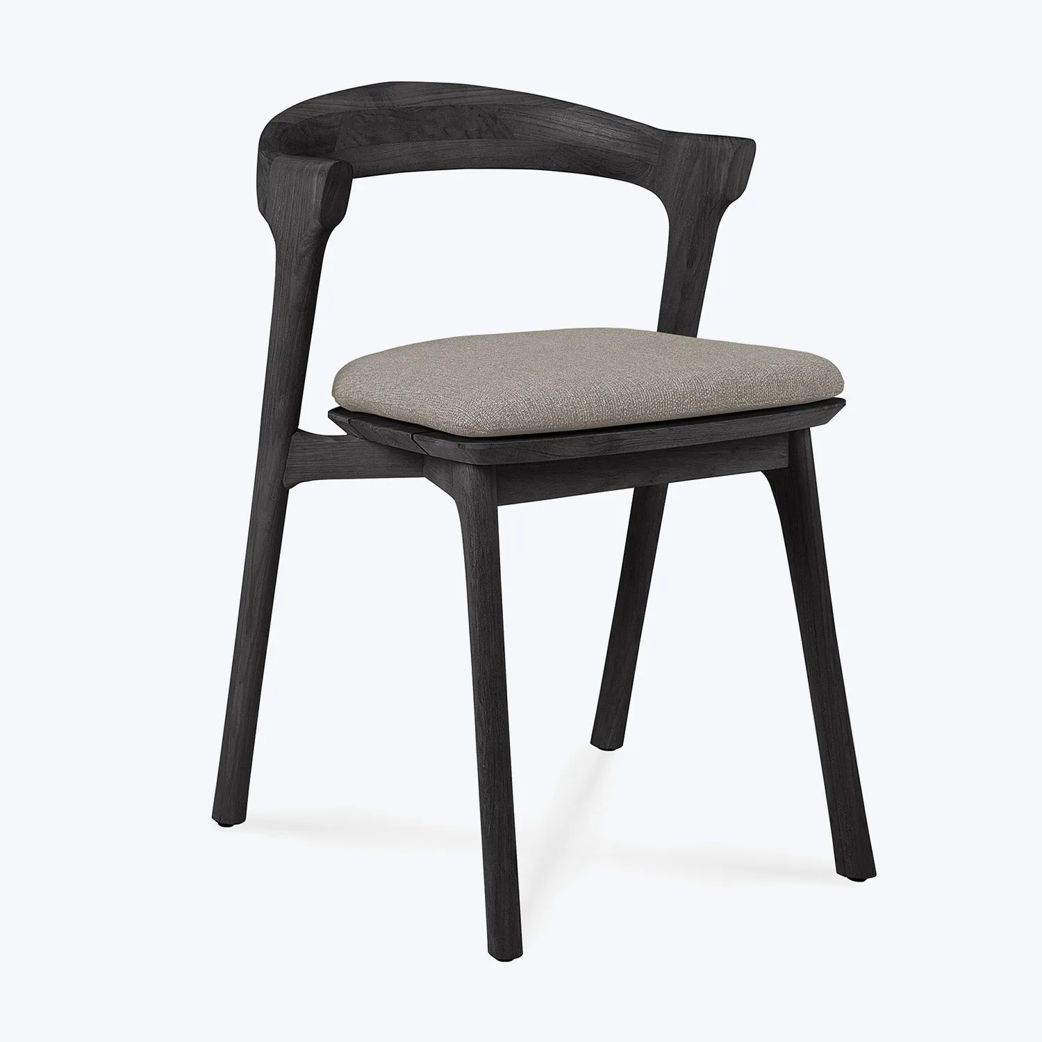 Black Bok Outdoor Dining Chair, Upholstered