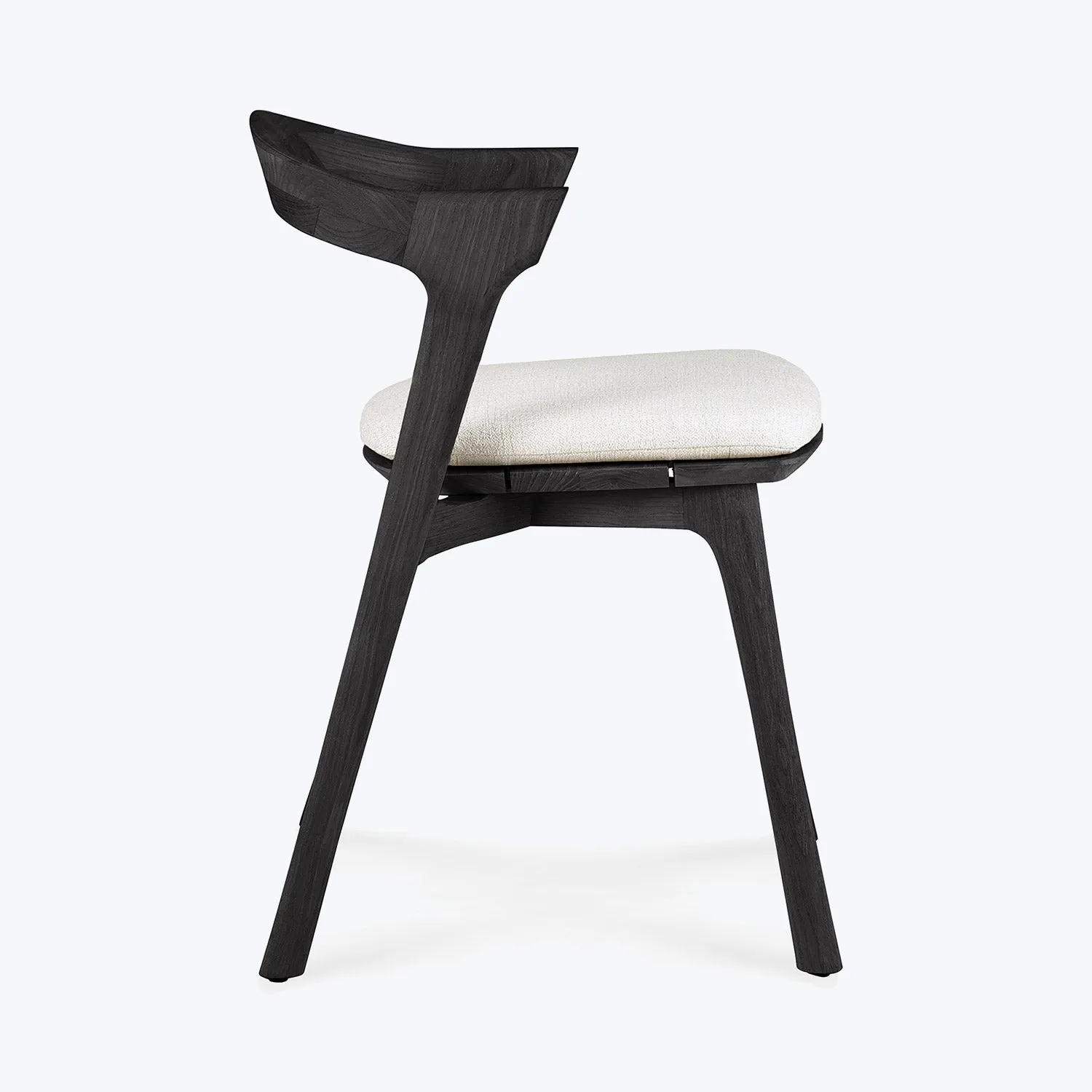 Black Bok Outdoor Dining Chair, Upholstered