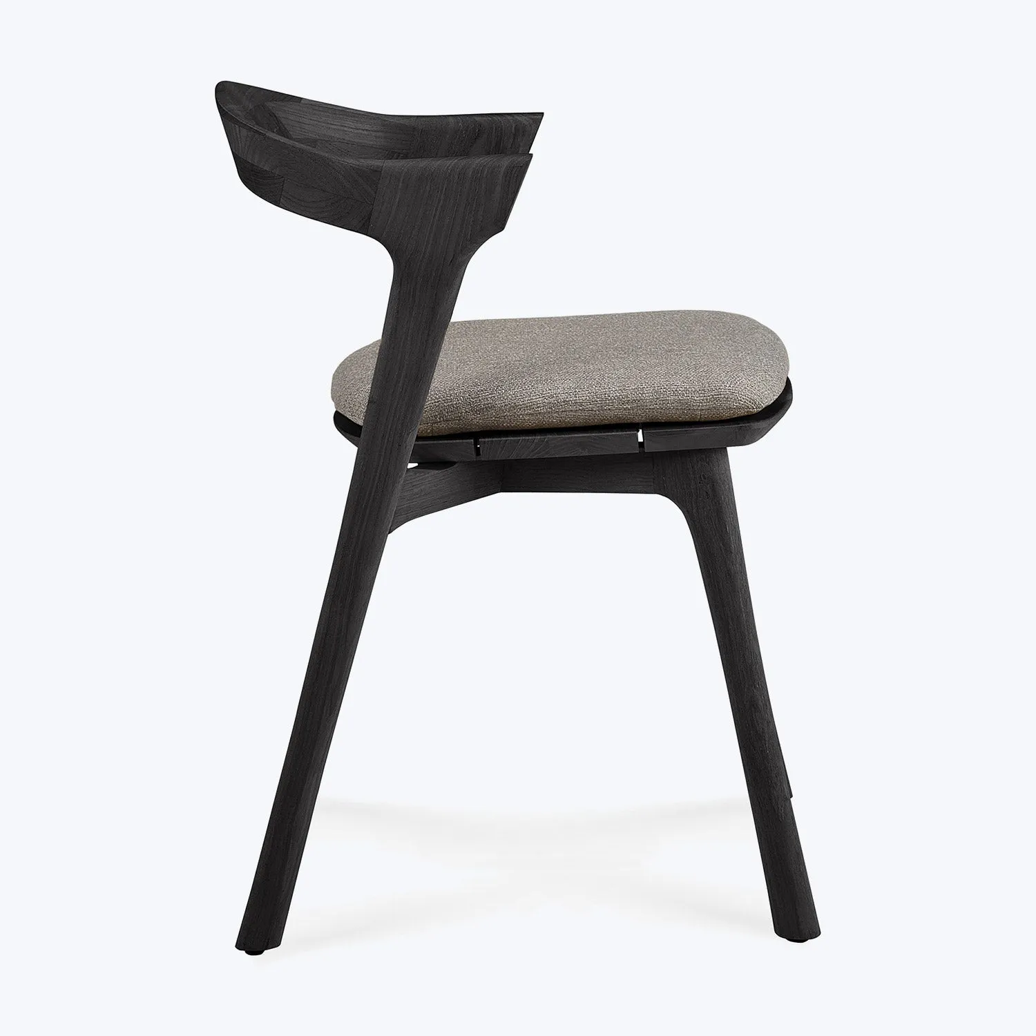 Black Bok Outdoor Dining Chair, Upholstered