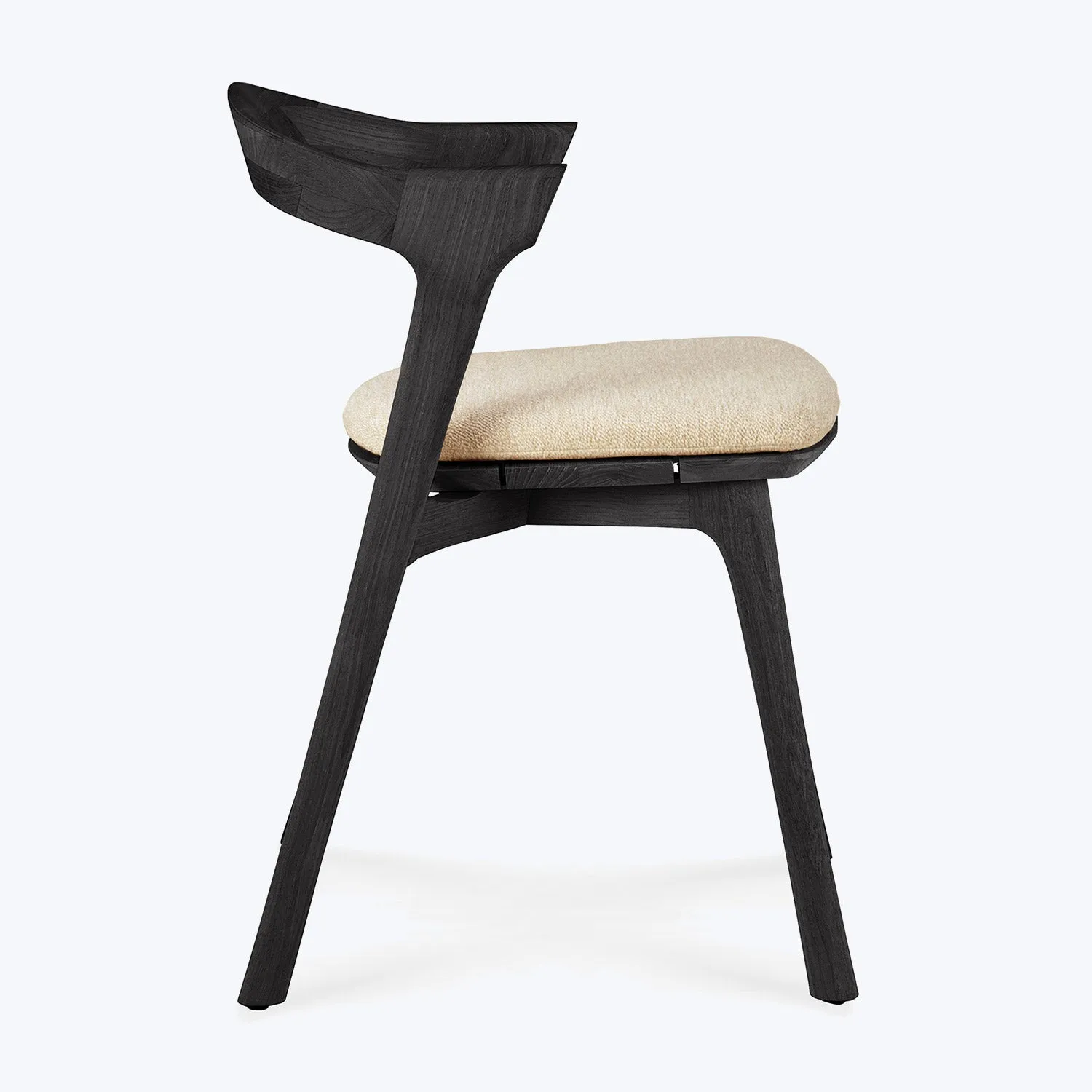 Black Bok Outdoor Dining Chair, Upholstered