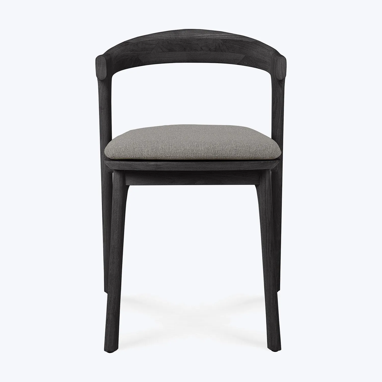 Black Bok Outdoor Dining Chair, Upholstered