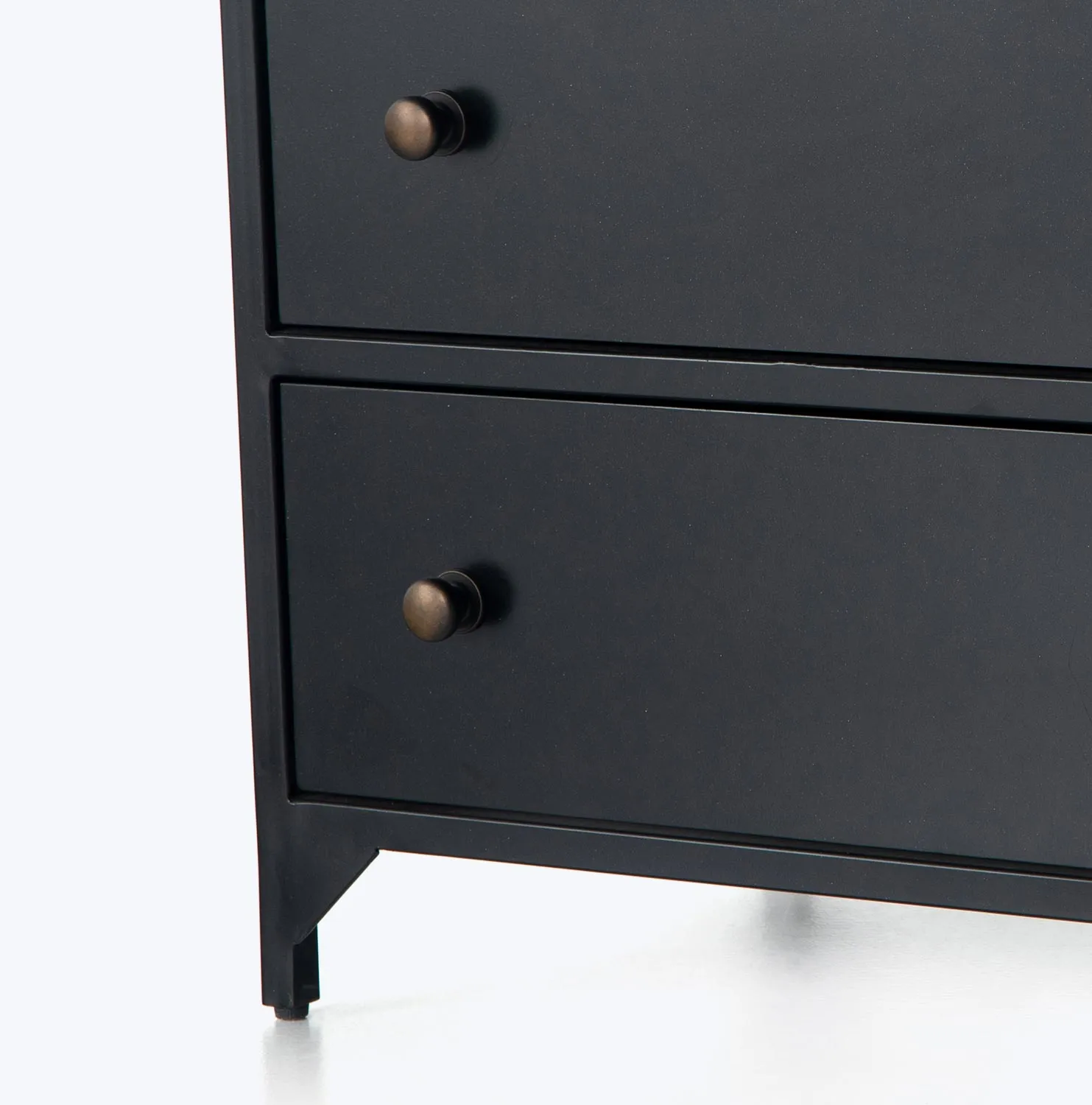 Black Metal Bedside Table