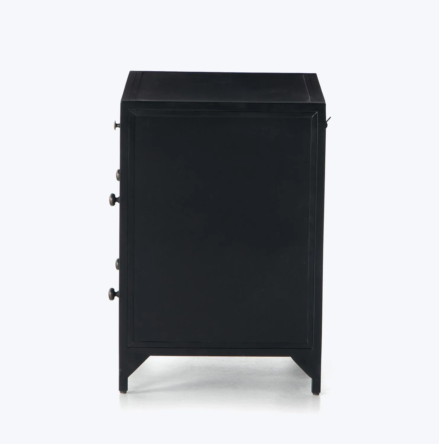 Black Metal Bedside Table