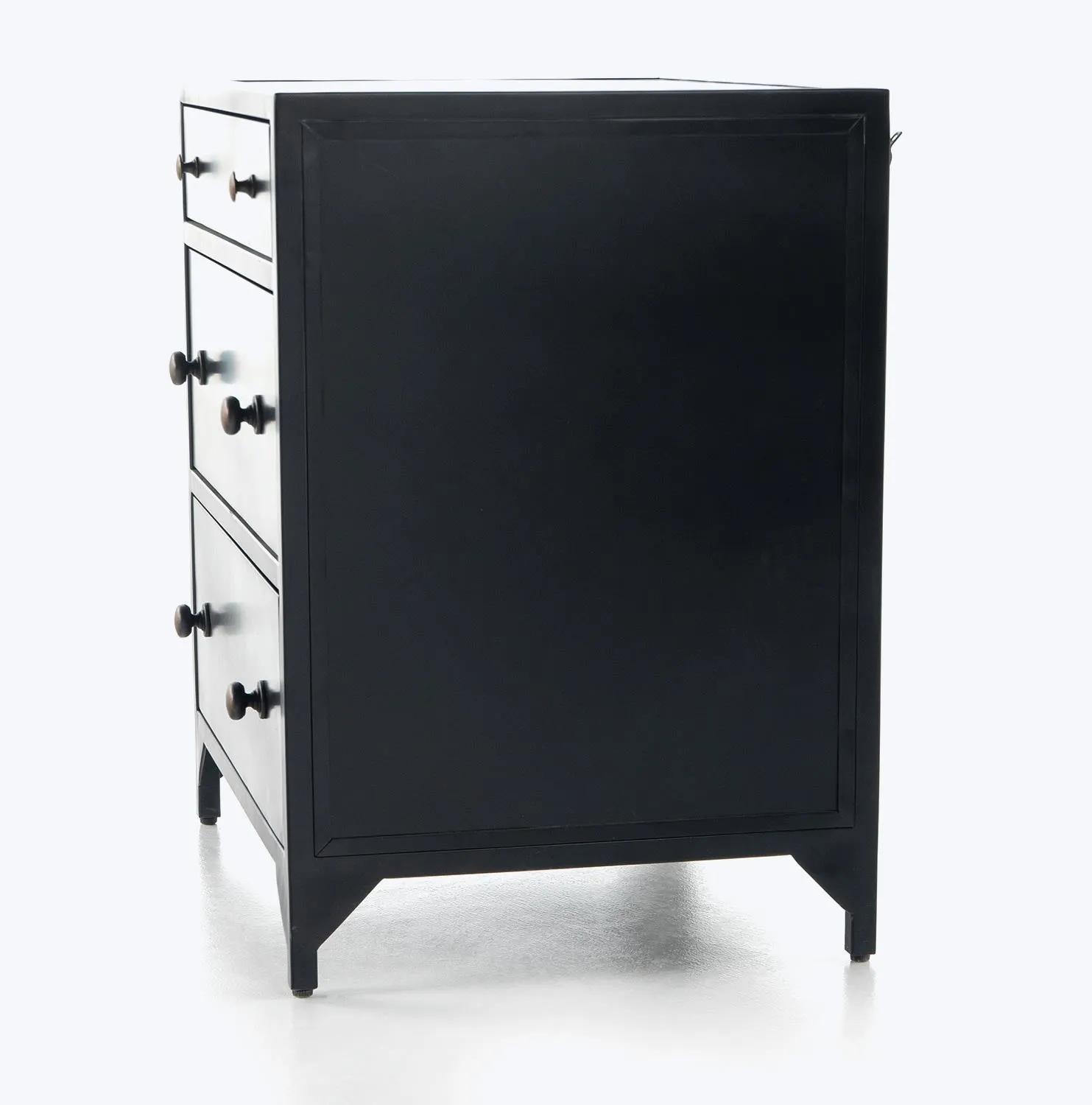 Black Metal Bedside Table