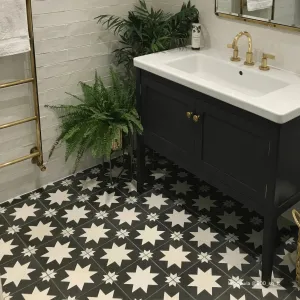 Black Pradena Tile