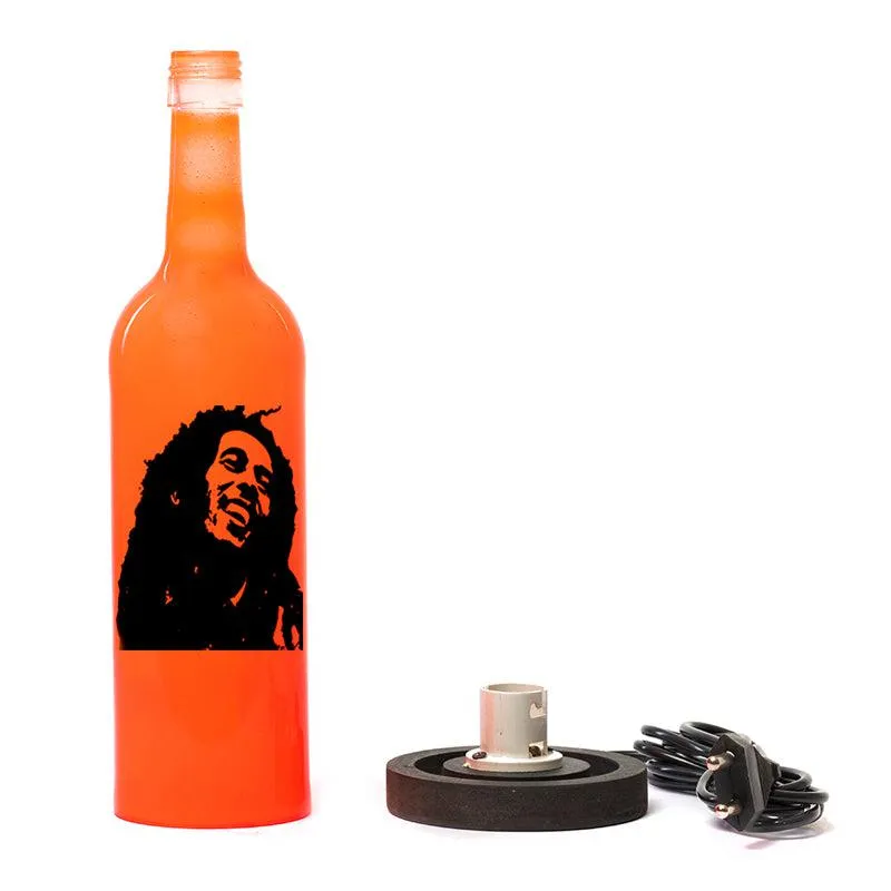 Bob Marley Inlit Lamp (Orange)