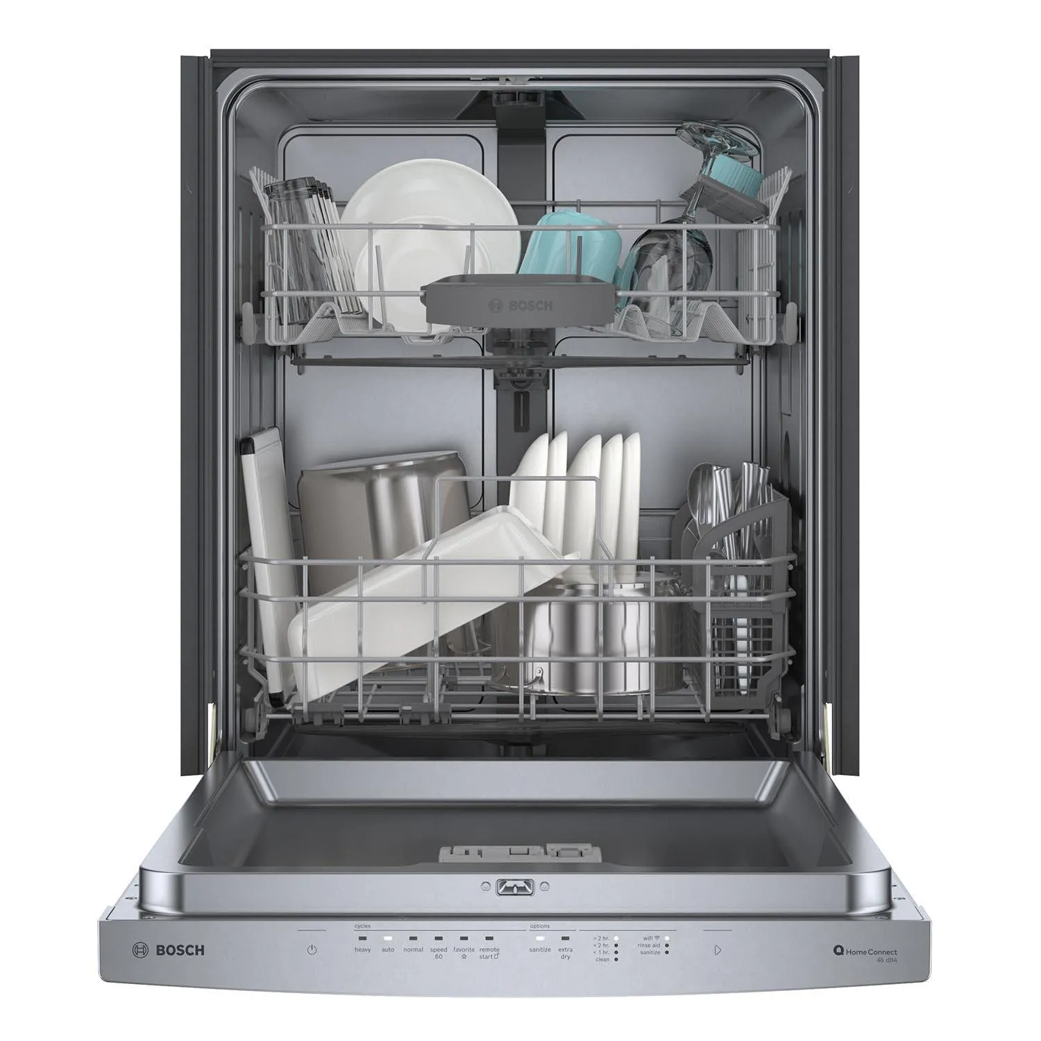 Bosch Stainless Steel 24" Smart Dishwasher with Home Connect - SHS53C75N