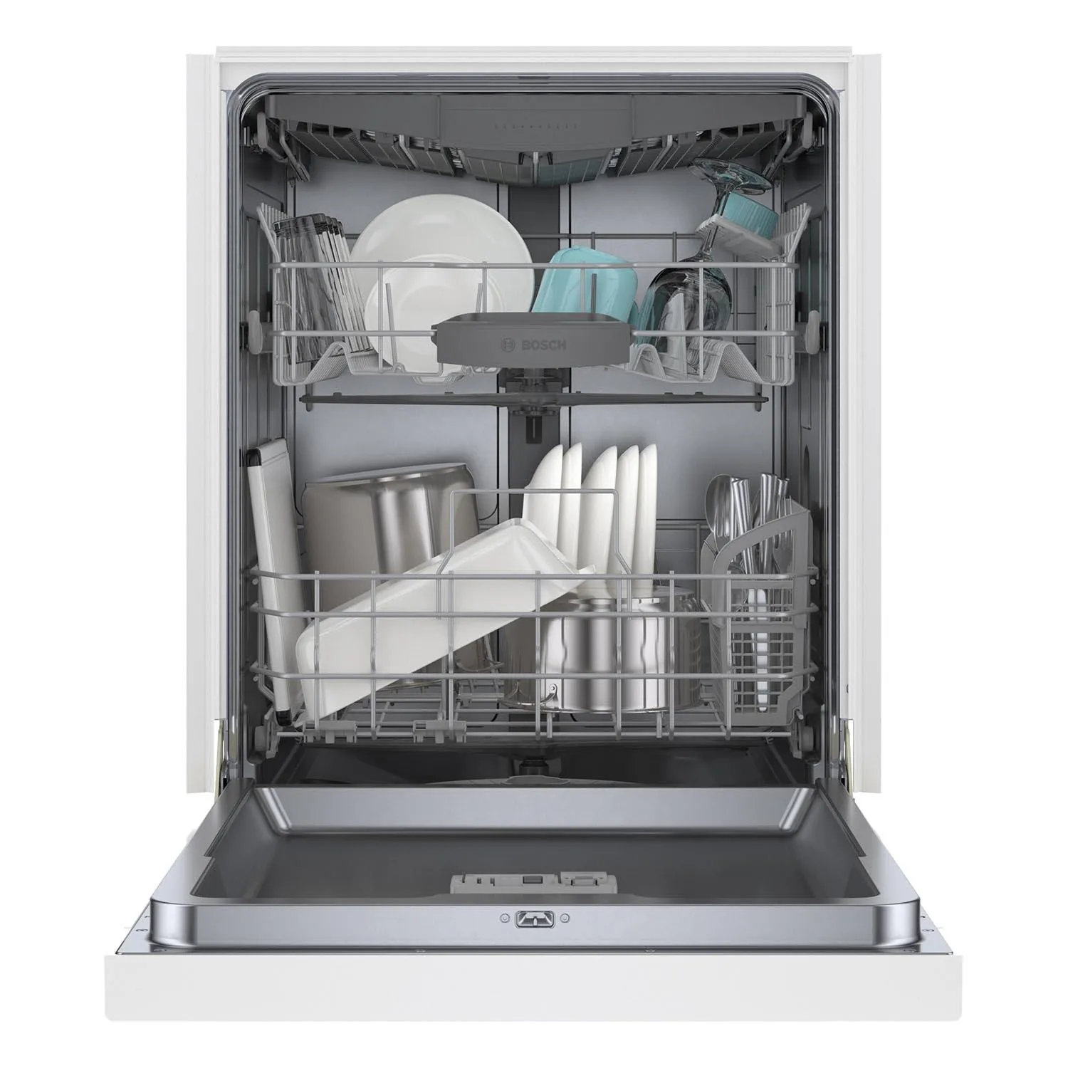 Bosch White 24" Smart Dishwasher with Home Connect, Third Rack - SHE53C82N