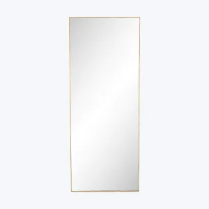 Brass Frame Floor Mirror