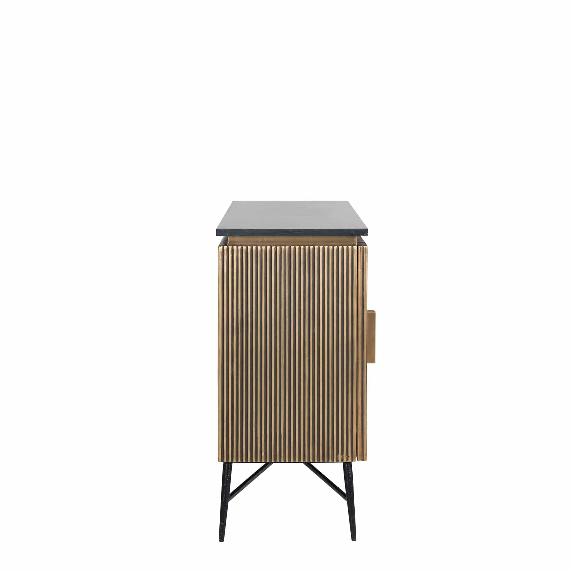 Braxton - 4 Door Sideboard In Black Marble
