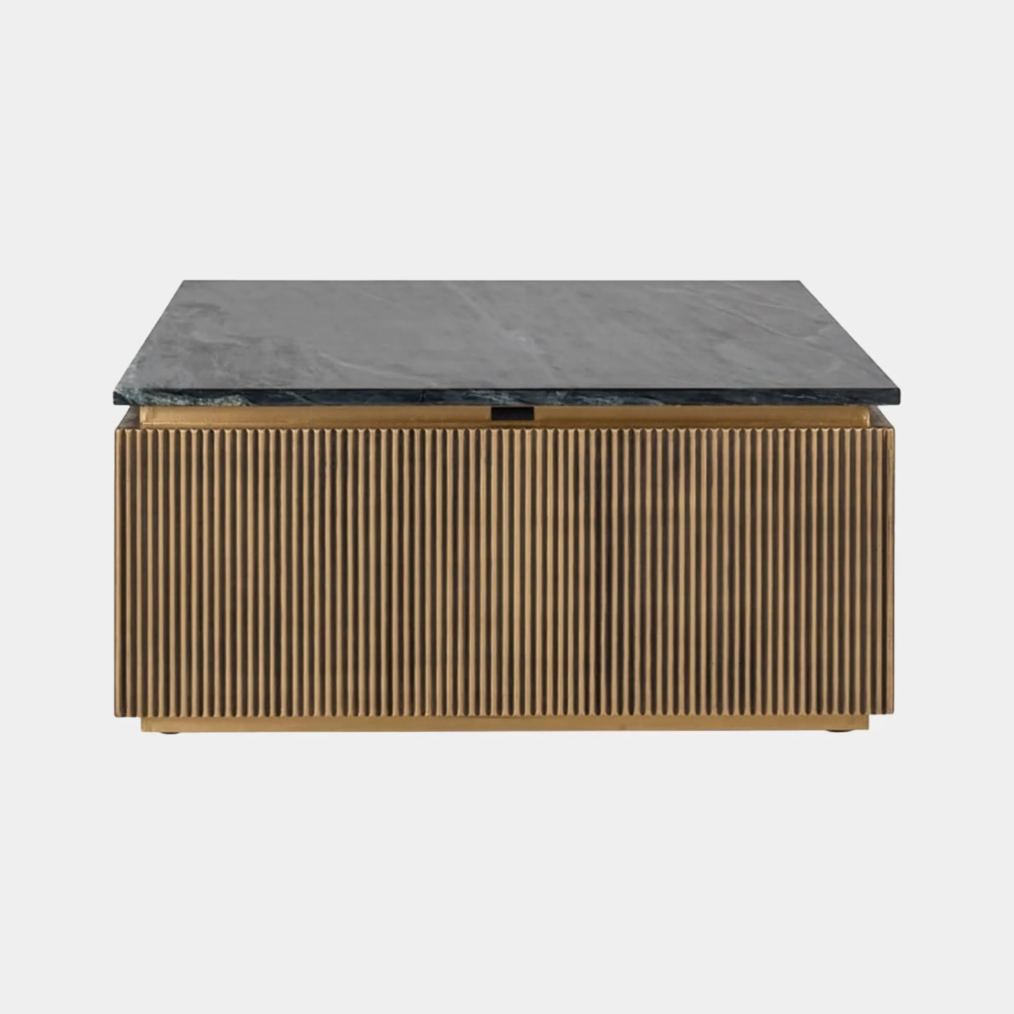 Braxton - Square Coffee Table In Black Marble