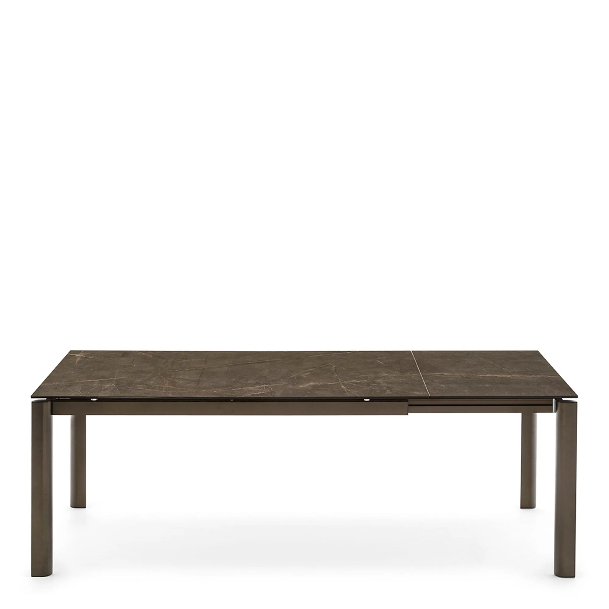 Calligaris Stream - Extending Dining Table In P14C Bronze Ceramic