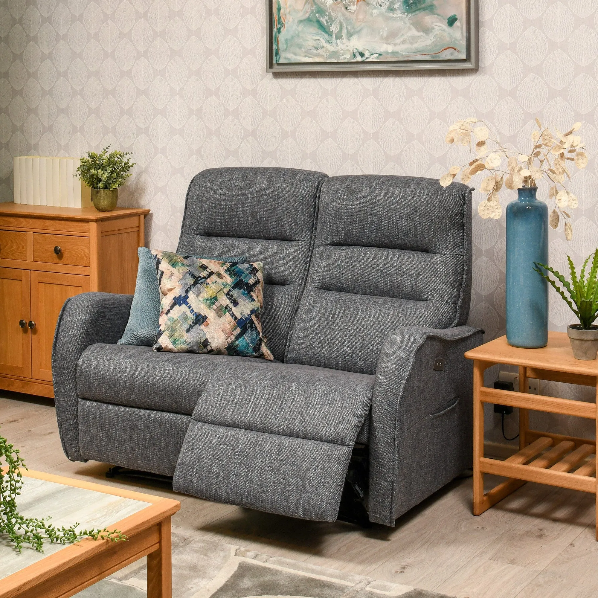 Capri - Single Motor Power Recliner Chair In Fabric