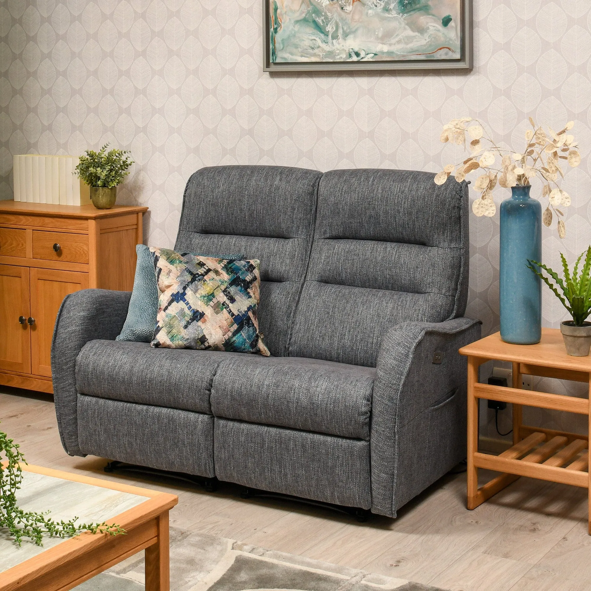 Capri - Single Motor Power Recliner Chair In Fabric