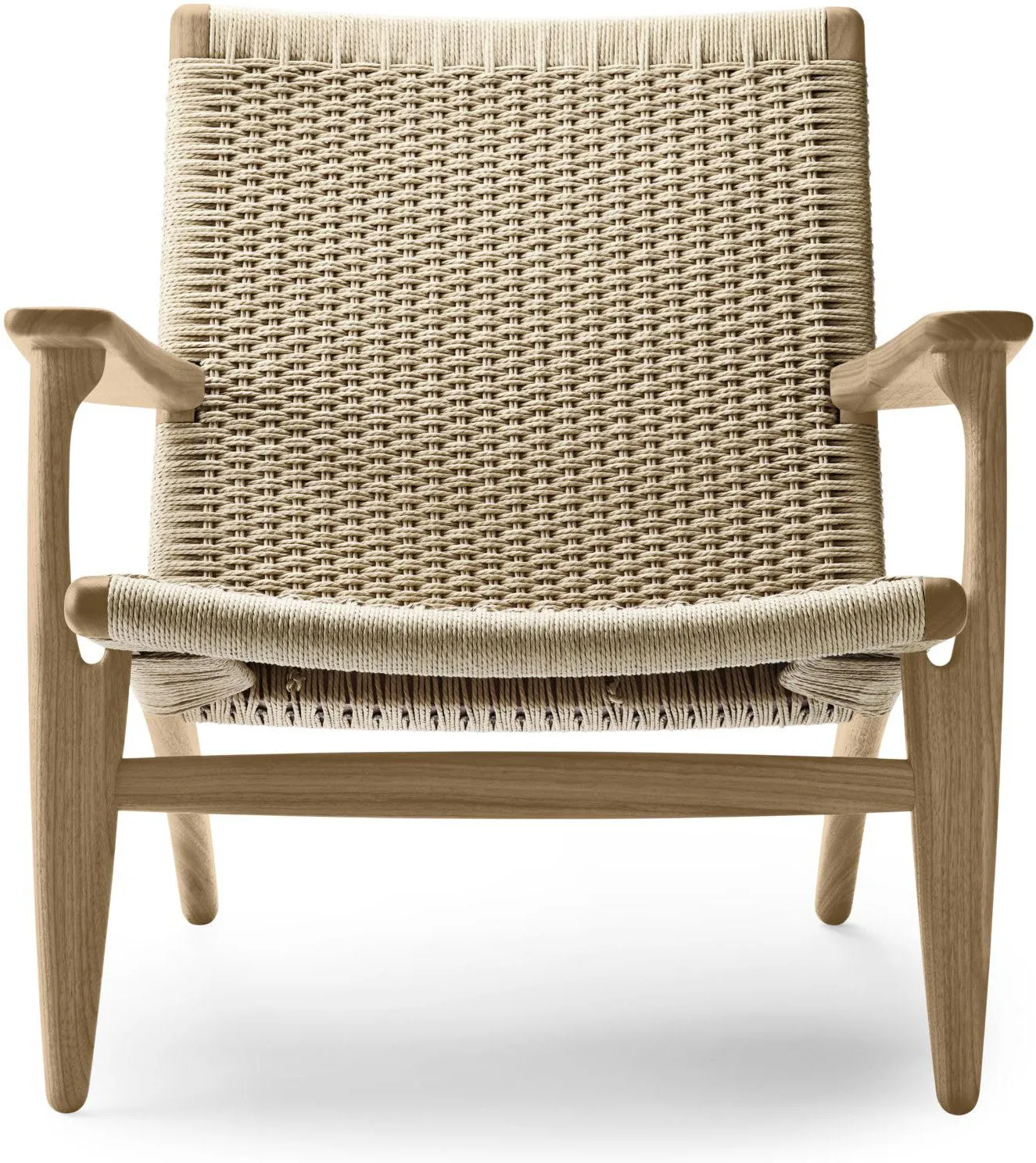 Carl Hansen Ch25 Lounge Chair, Oiled Oak/Natural