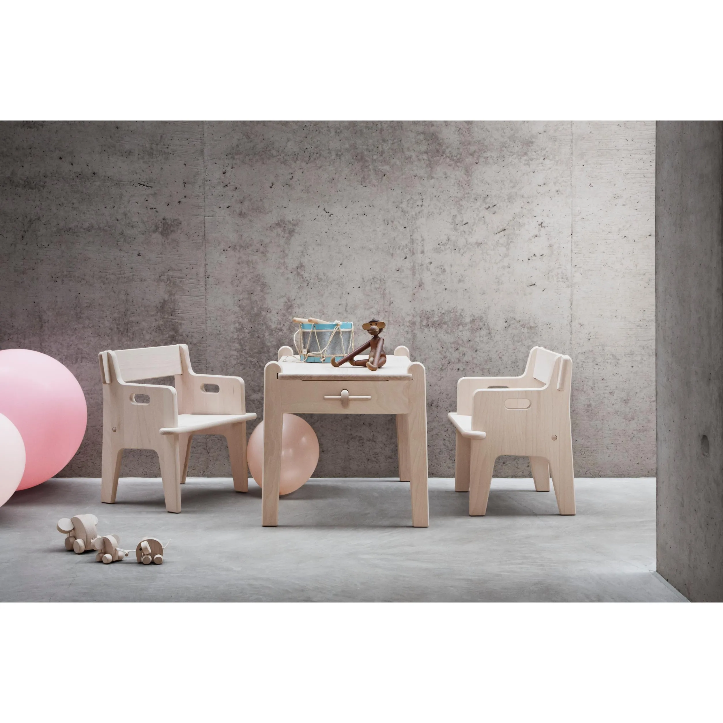 Carl Hansen Ch411 Peter's Table, Untreated Beech