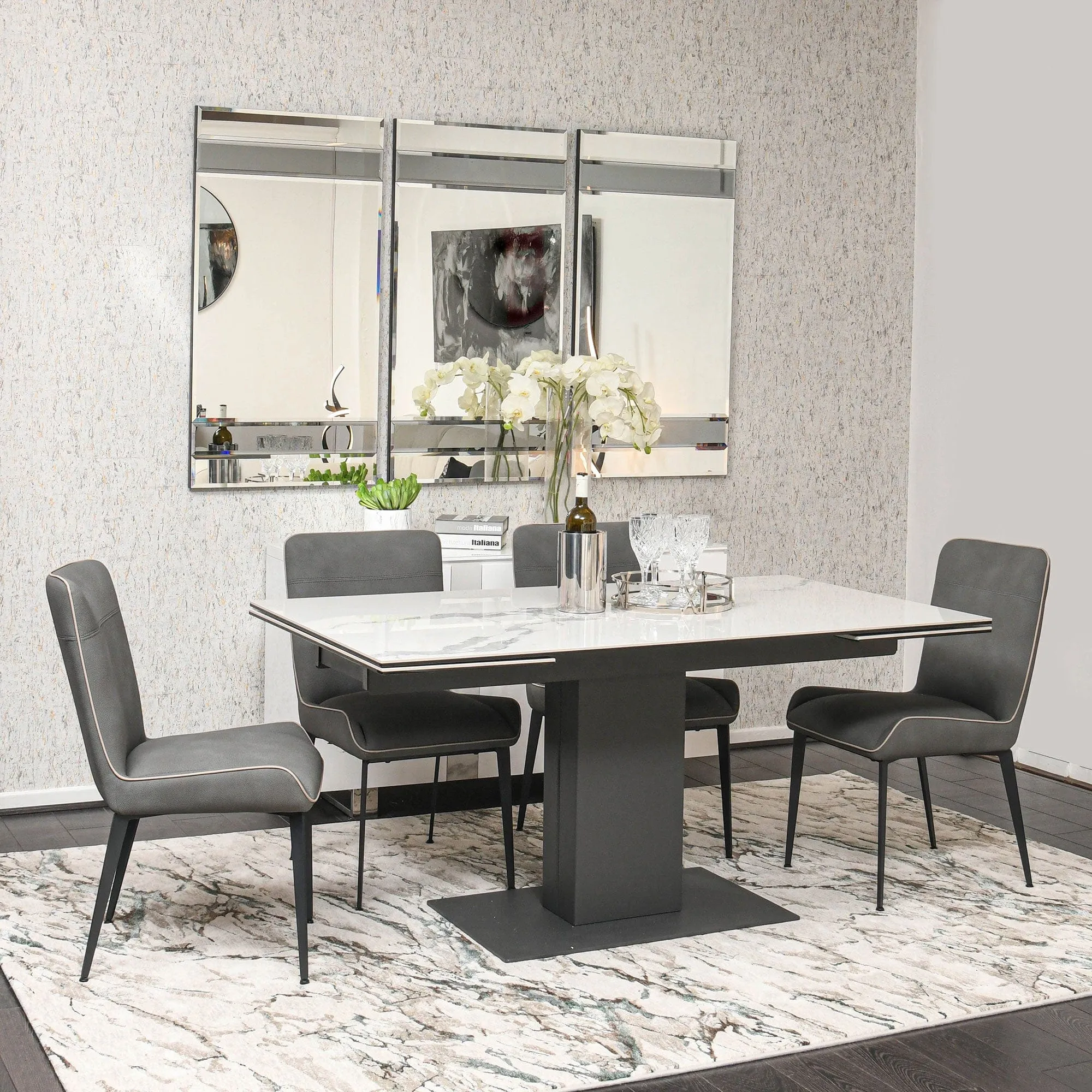 Cento - 160cm Extending Dining Table In Ceramic