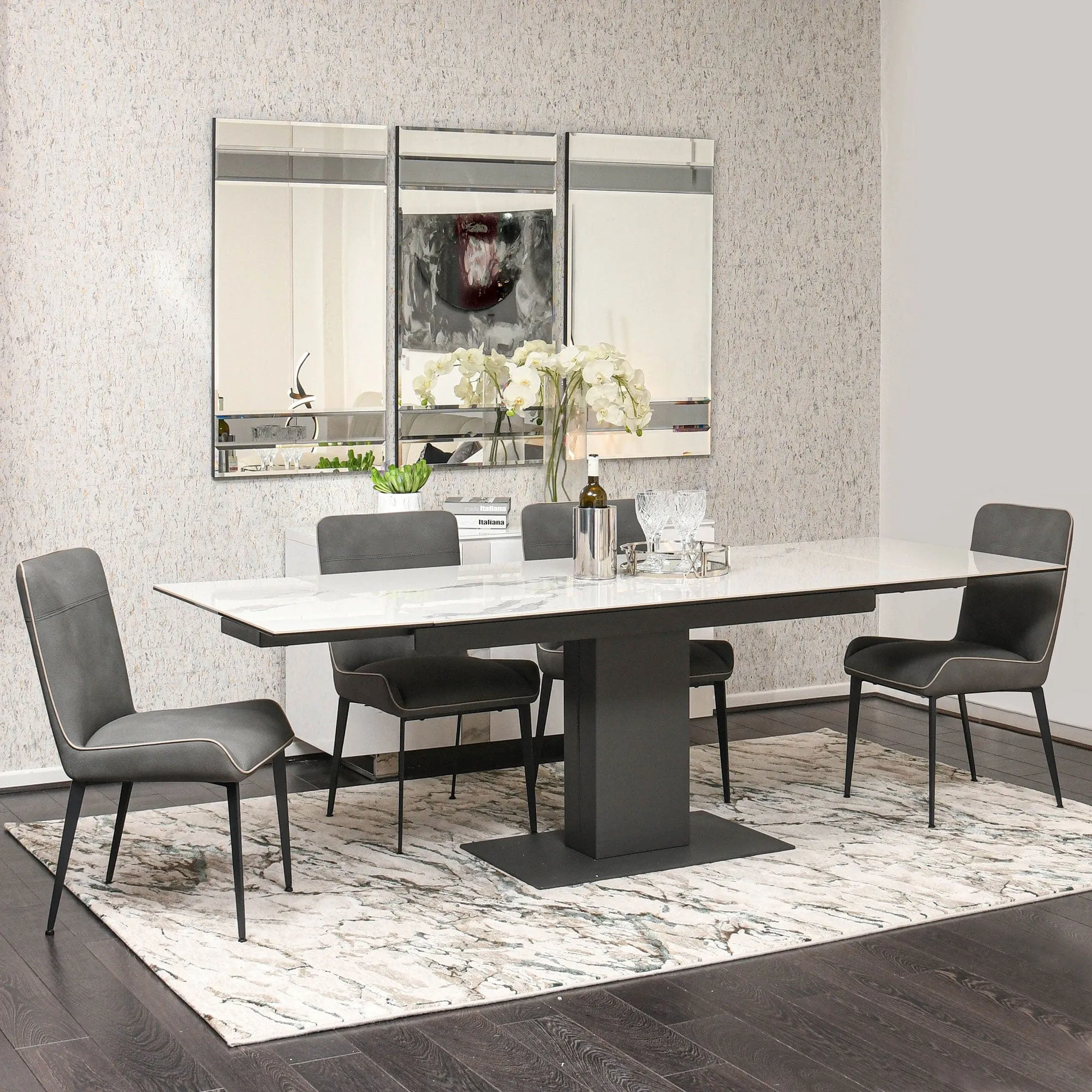 Cento - 160cm Extending Dining Table In Ceramic