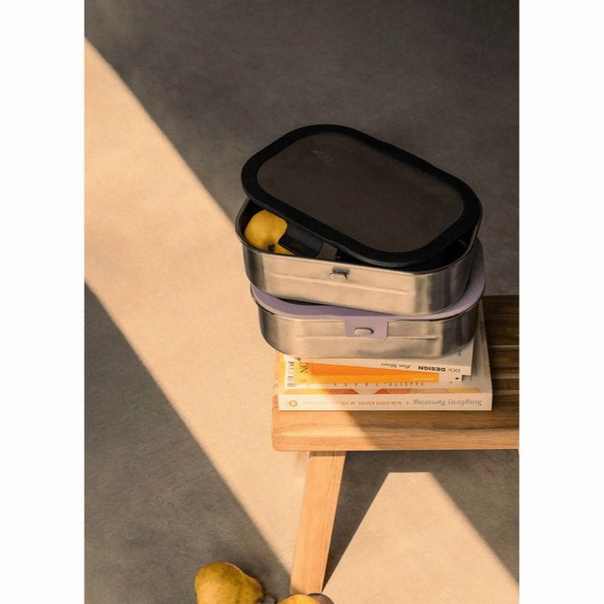 Citron Stainless Steel Lunchbox - Black