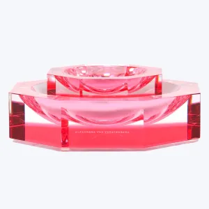 Clear Rose Nut Bowl