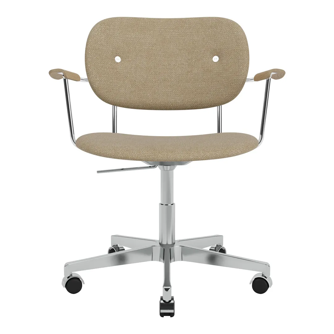 Co Office Armchair - Fully Upholstered - Swivel Base w/ Casters