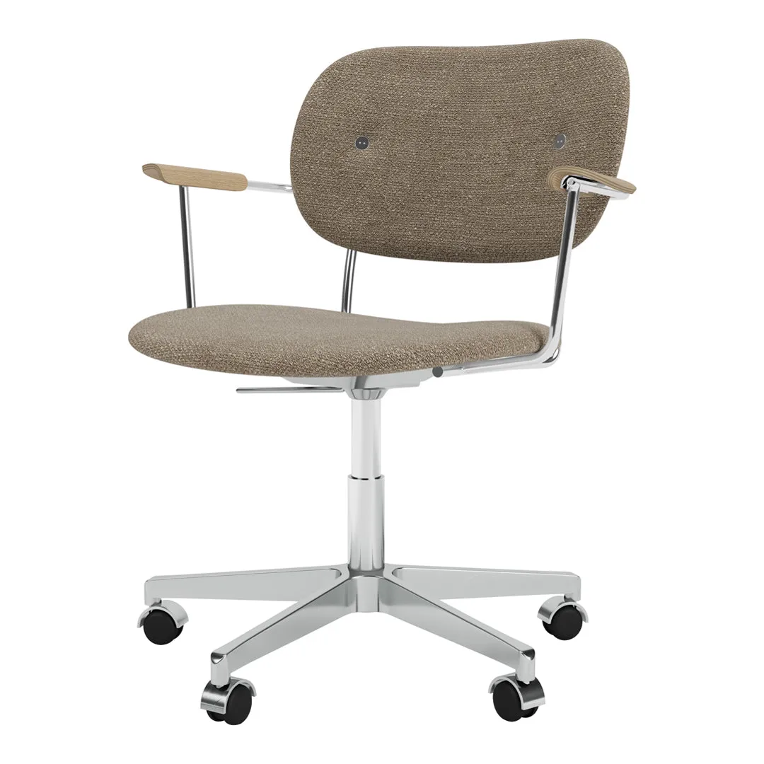 Co Office Armchair - Fully Upholstered - Swivel Base w/ Casters