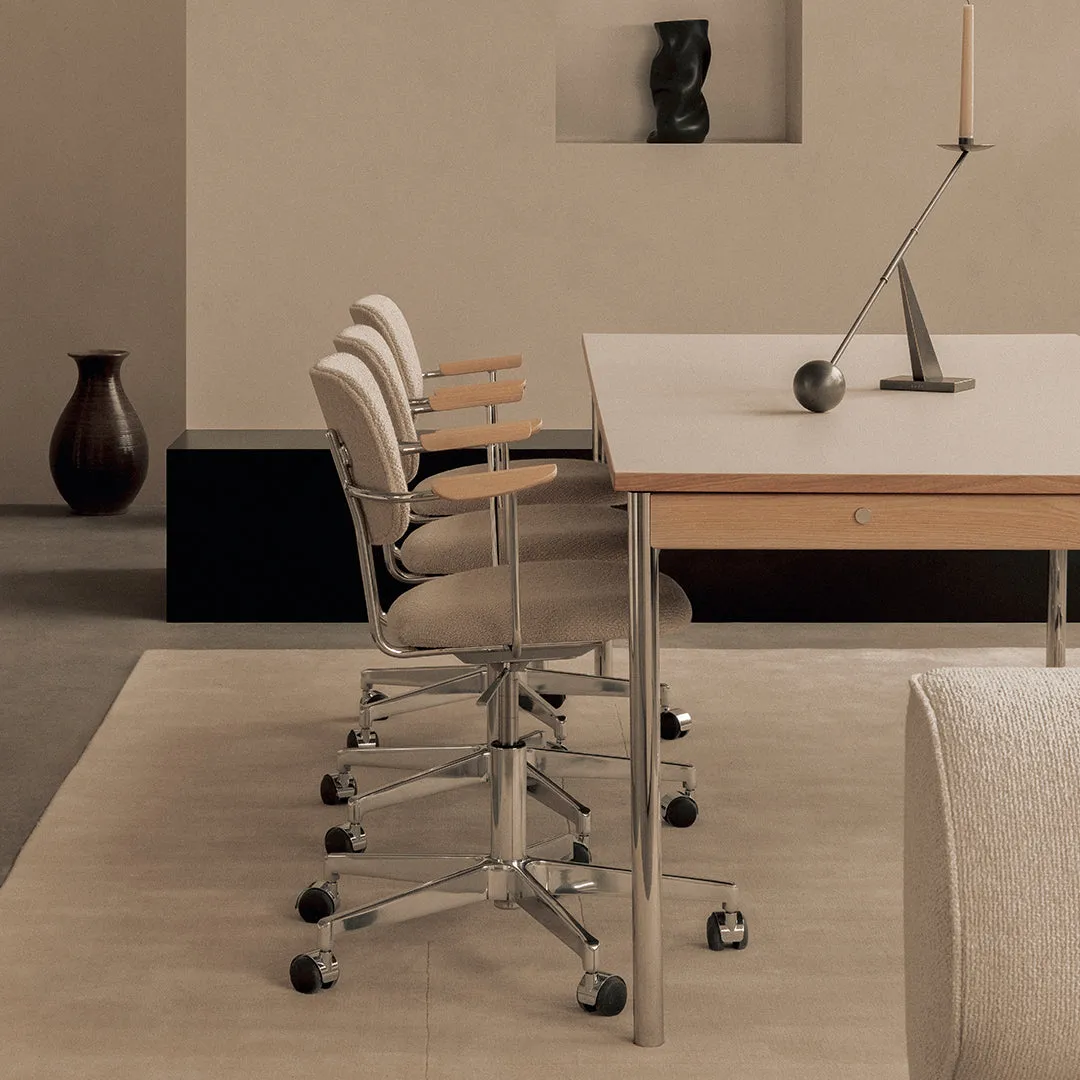 Co Office Armchair - Fully Upholstered - Swivel Base w/ Casters