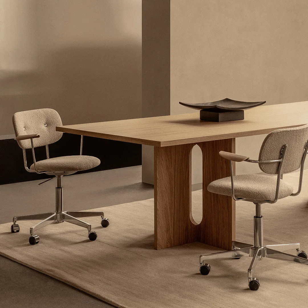Co Office Armchair - Fully Upholstered - Swivel Base w/ Casters